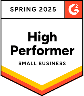 Awarded High Performer - Spring 2025 by G2 market reports