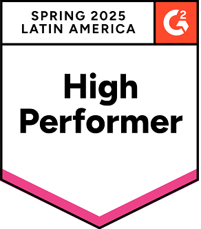 Awarded High Performer - Spring 2025 Latin America by G2 market reports