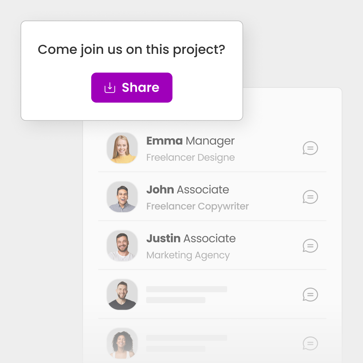 Free guest access for anyone invited to Morningmate projects.